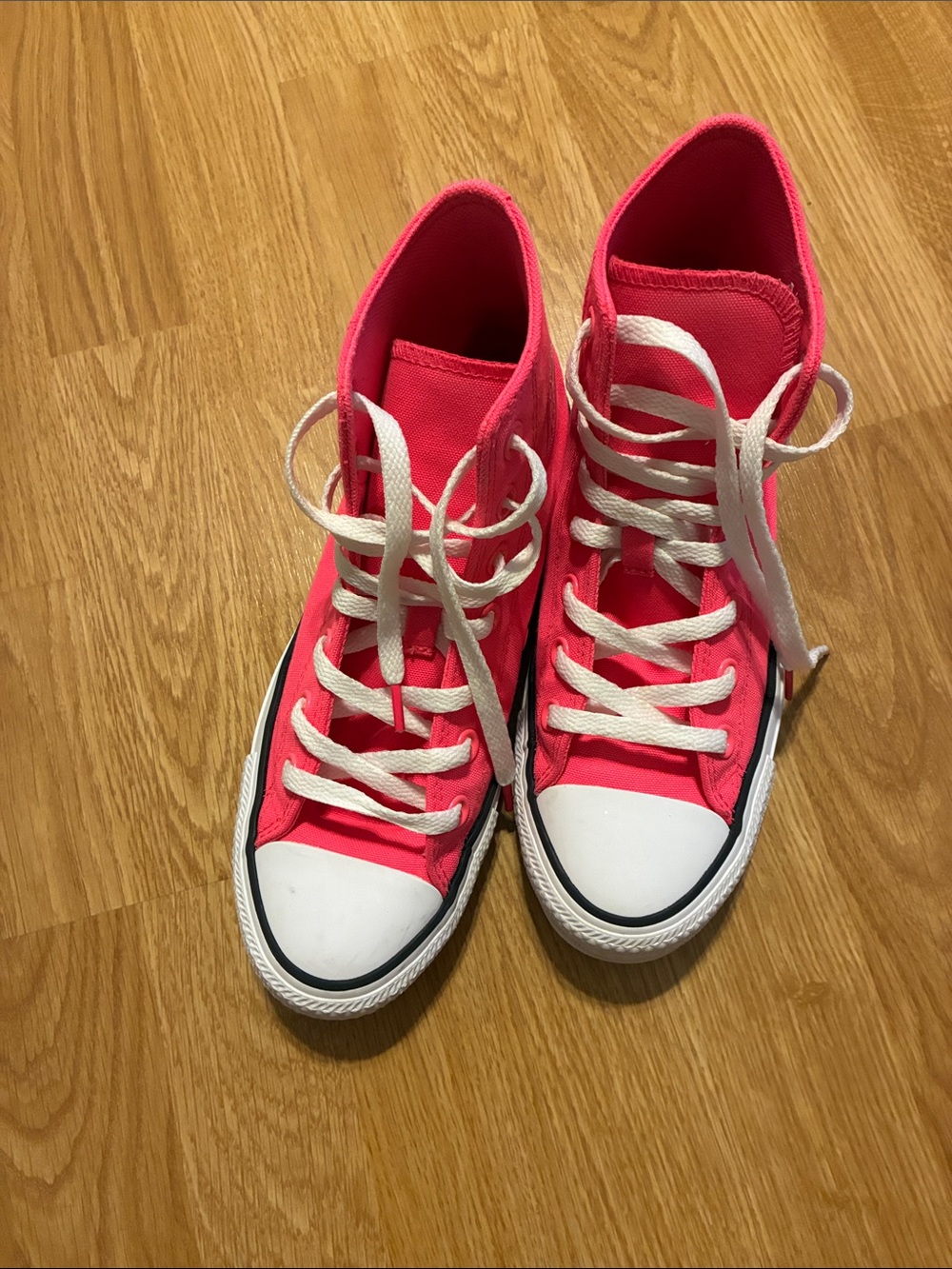 Converse Kids High-Top Sneakers in Bright Pink